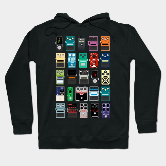 Pedal Board #2 Hoodie by d13design